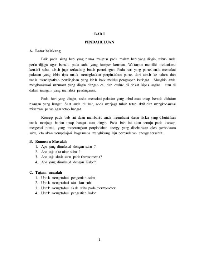 Makalah Suhu Dan Kalor Makalah Suhu Dan Kalor