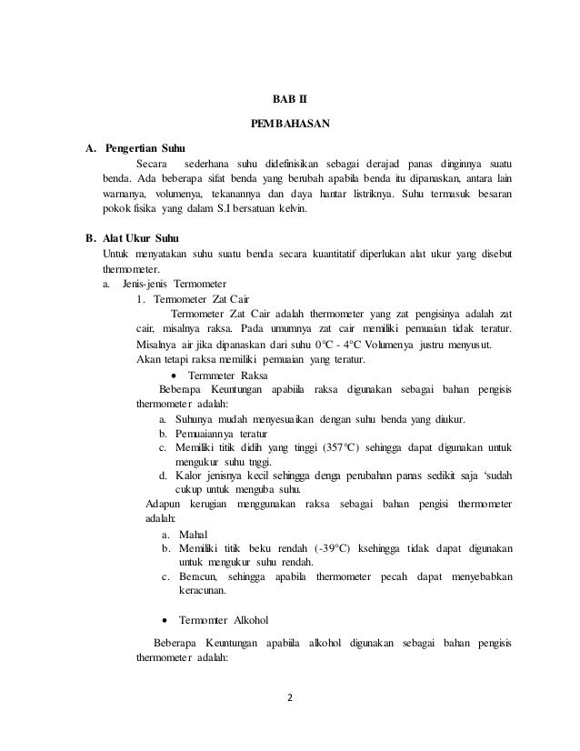 Makalah Suhu Dan Kalor Makalah Suhu Dan Kalor