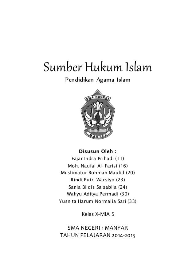 Makalah Sumber Hukum Islam