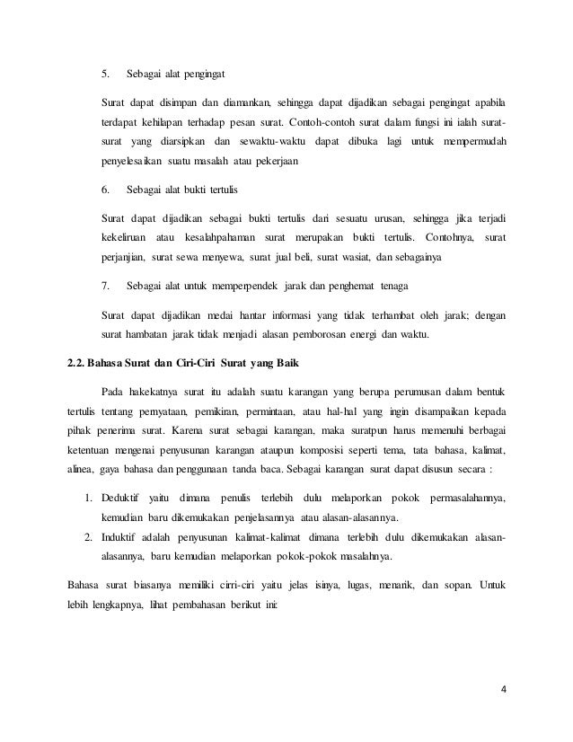 Makalah surat menyurat