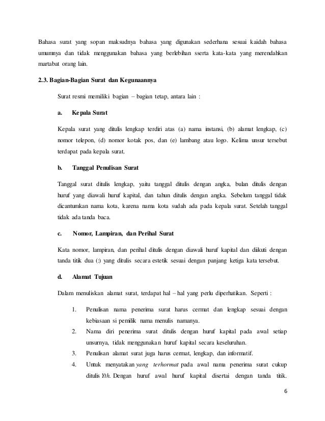 Contoh Makalah Surat Menyurat Resmi Ngasal.co Contoh Makalah Surat Menyurat Resmi Ngasal.co