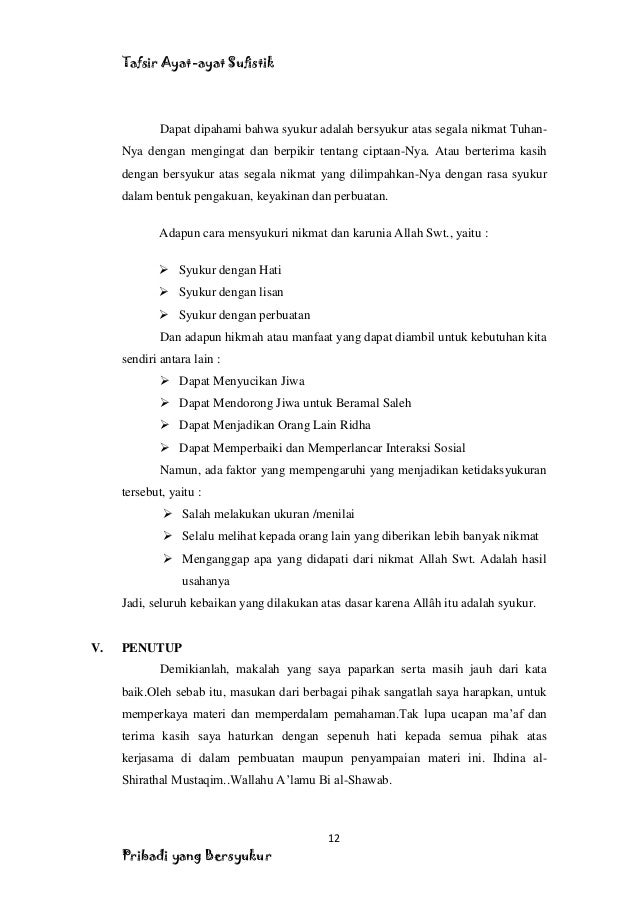 Kata Kata Terima Kasih Atas Nikmat Allah