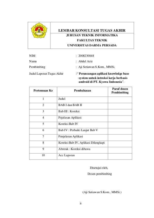 Laporan Tugas Akhir Aplikasi Android - Seputar Laporan
