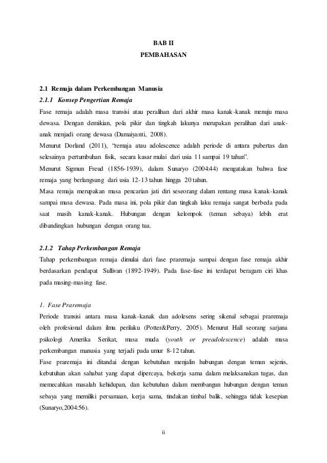 Makalah tahapan pertumbuhan dan perkembangan anak pada masa remaja