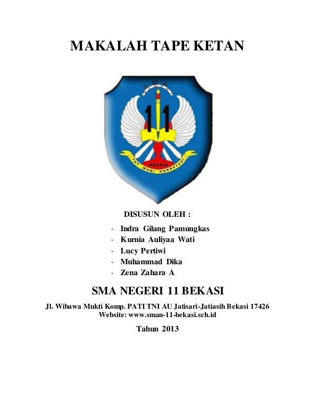 Contoh Makalah Pembuatan Tape - Master Books