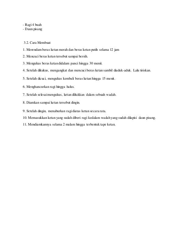 Makalah Tape Ketan