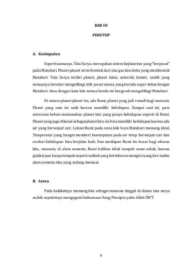 Makalah Tata Surya