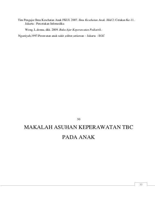 Makalah tbc pada anakk Makalah tbc pada anakk