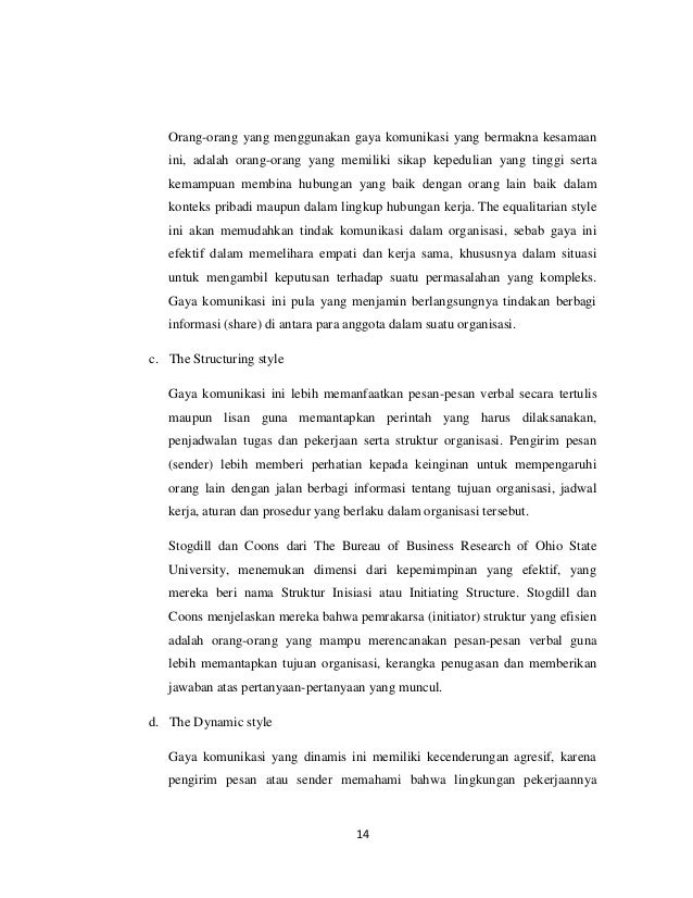 Makalah Peranan Komunikasi Dalam Organisasi