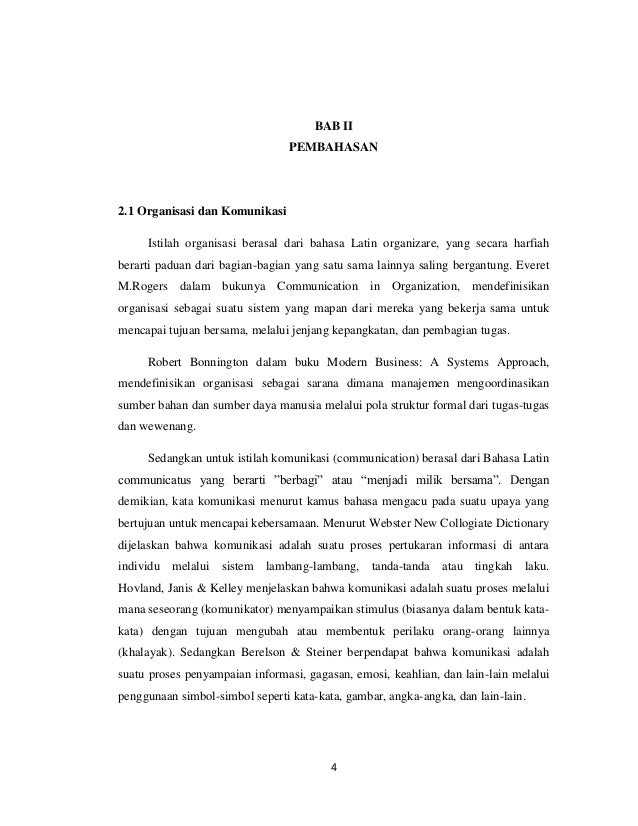 Makalah Peranan Komunikasi Dalam Organisasi