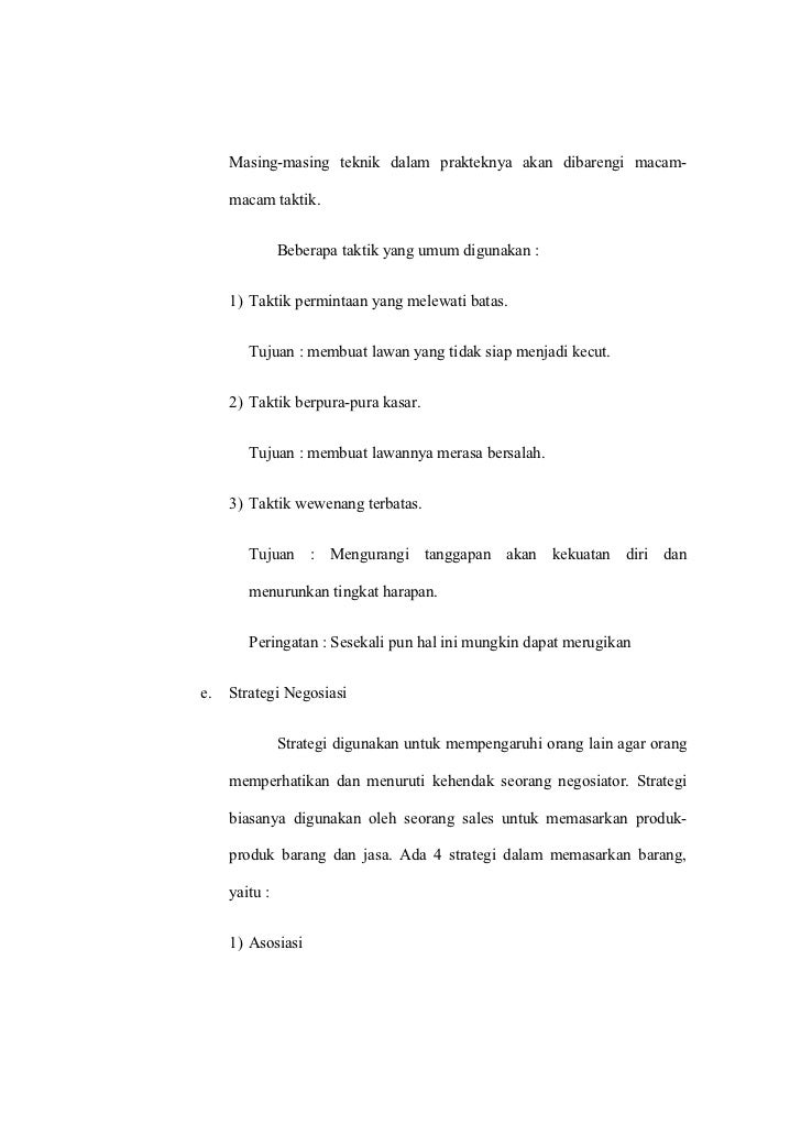 Makalah Teknik Negosiasi Bisnis Kwu Final