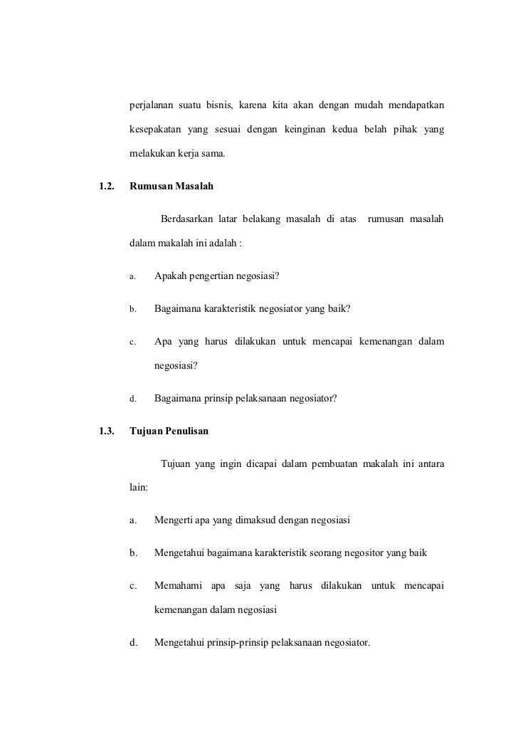 Makalah Teknik Negosiasi Bisnis Kwu Final