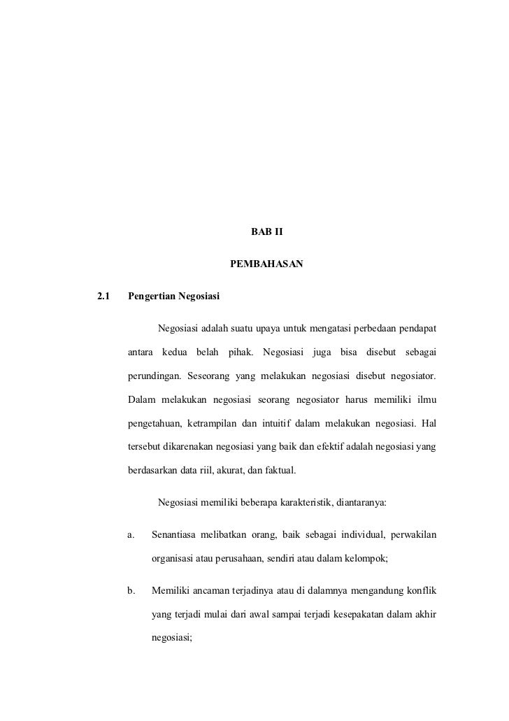 Makalah Teknik Negosiasi Bisnis Kwu Final