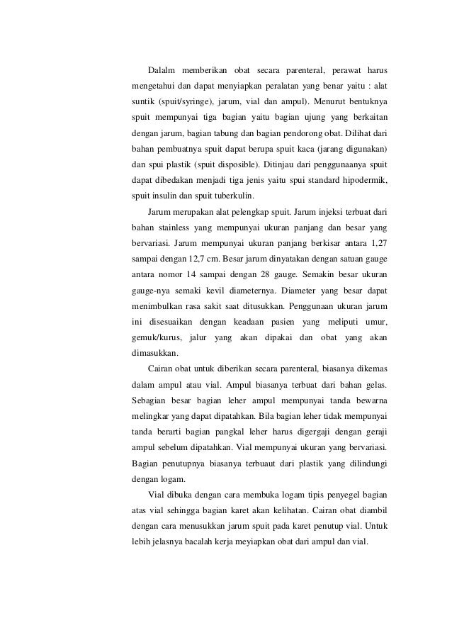 Makalah teknik pemberian obat UNIVERSITAS NU SBY YAYASAN Makalah teknik pemberian obat UNIVERSITAS NU SBY YAYASAN