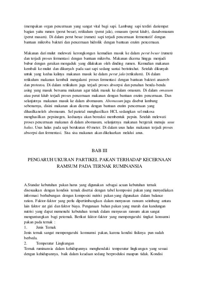 Makalah Teknologi Penaganan Dan Pengolahan Pakan