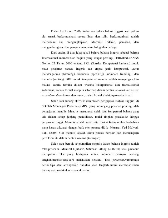 Implementasi Model Picture And Picture Dalam Pembelajaran Menulis Tek