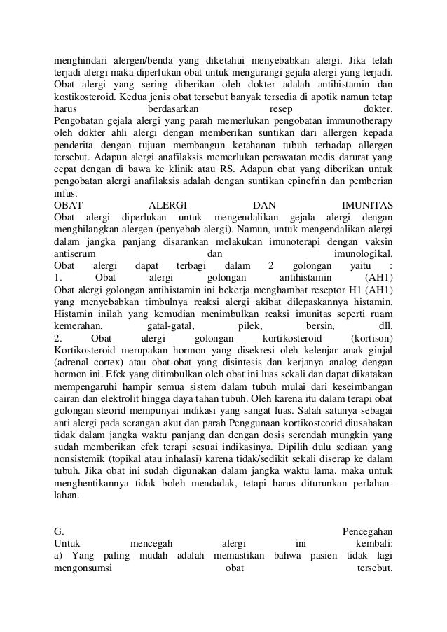 Makalah tentang alergi obat   Makalah tentang alergi obat