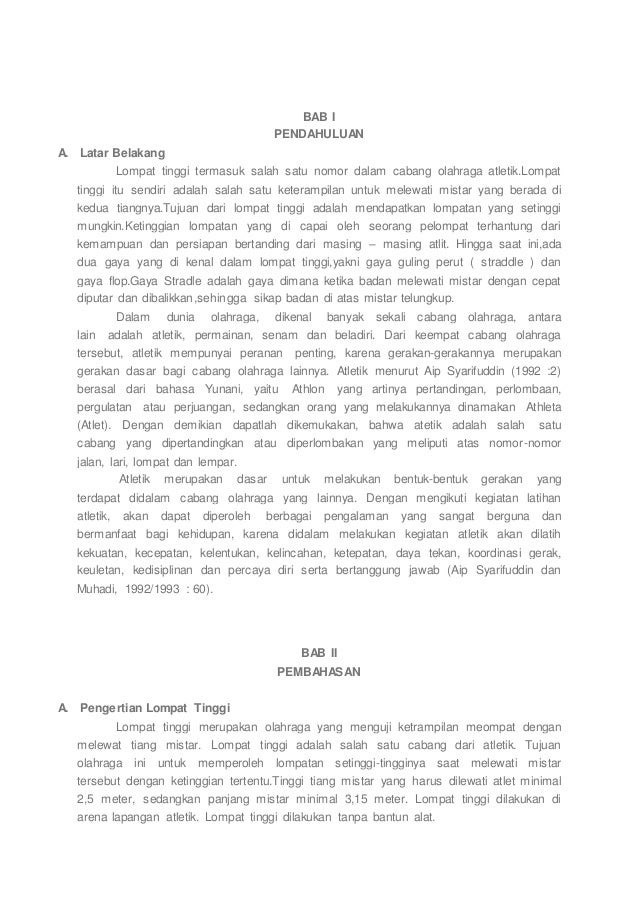 Makalah Tentang Bola Voli Dan Lompat Tinggi