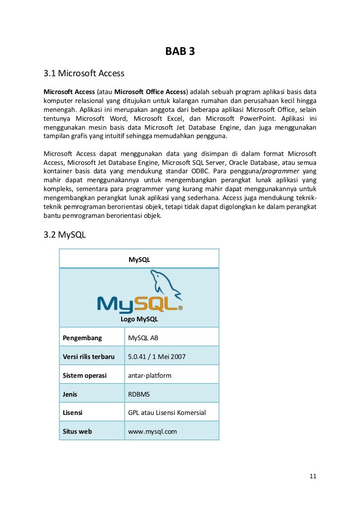 MAKALAH DATABASE MYSQL PDF MAKALAH DATABASE MYSQL PDF