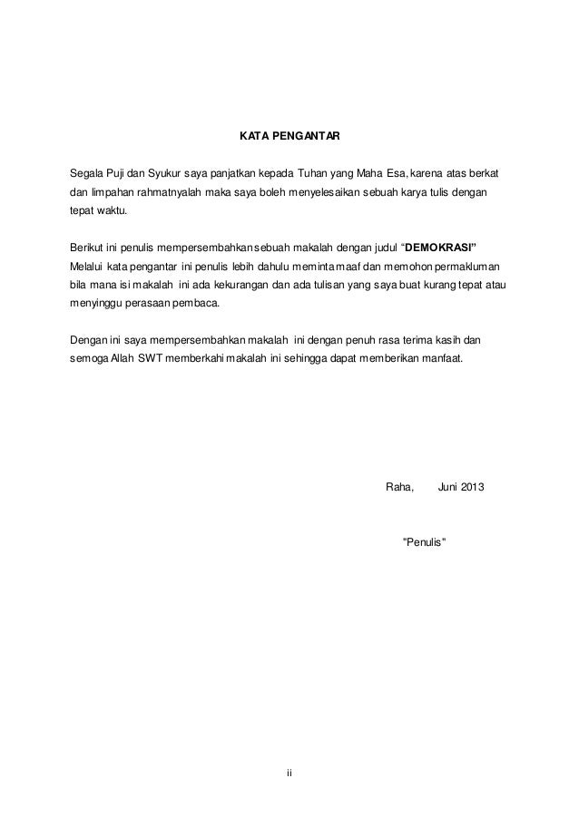 Makalah Tentang Demokrasi