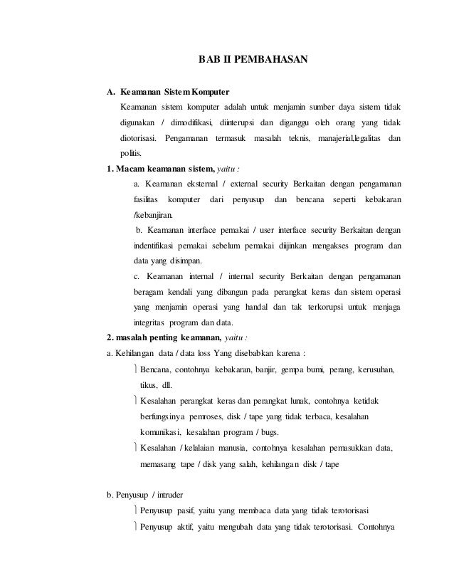 Makalah Tentang Keamanan Komputer