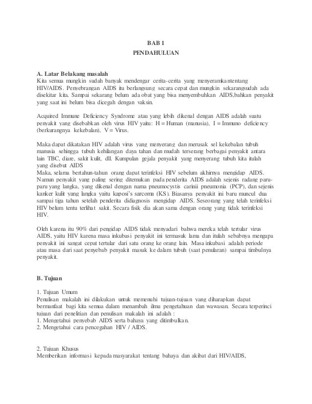 Makalah Tentang Penyakit Aids