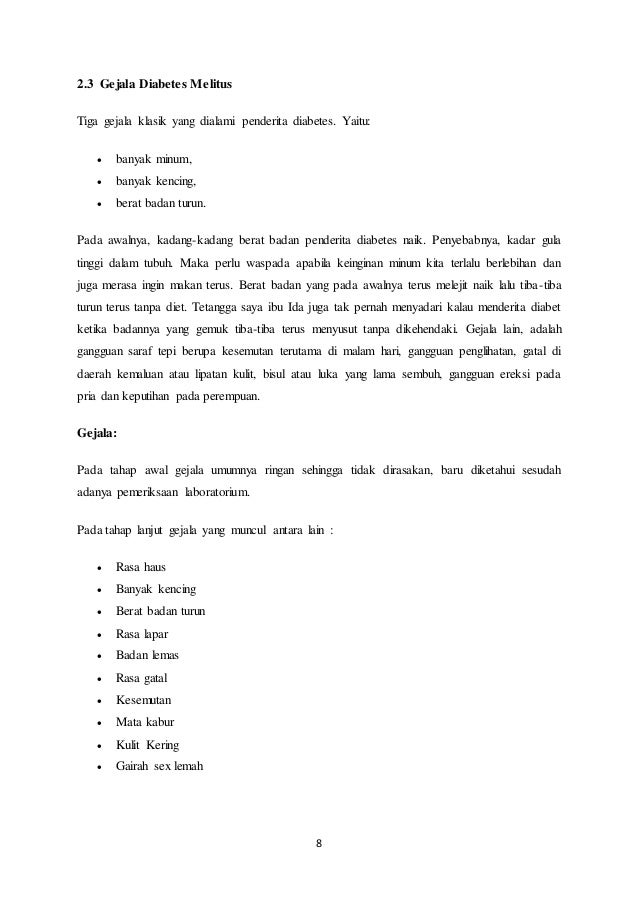 Makalah Tentang Penyakit Diabetes Melitus Pembahasan