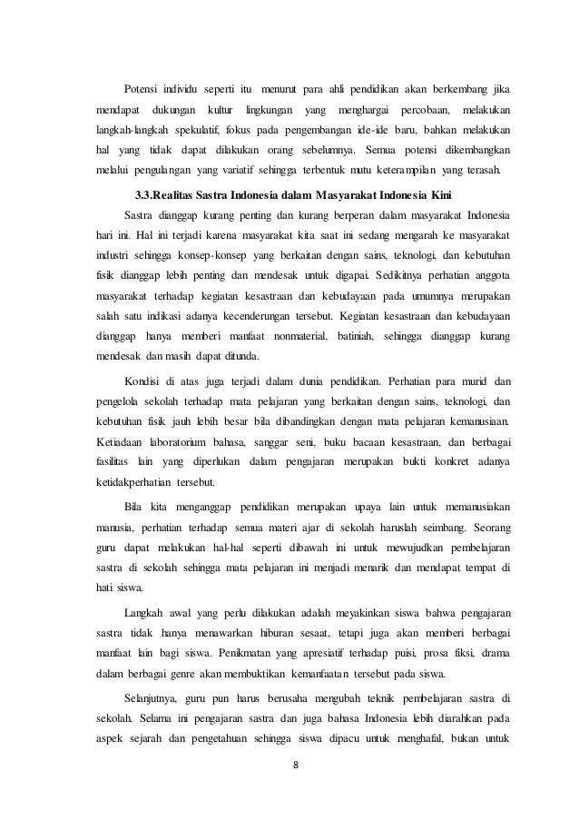 Makalah Tentang Puisi Prosa Dan Drama Kumpulan Puisi