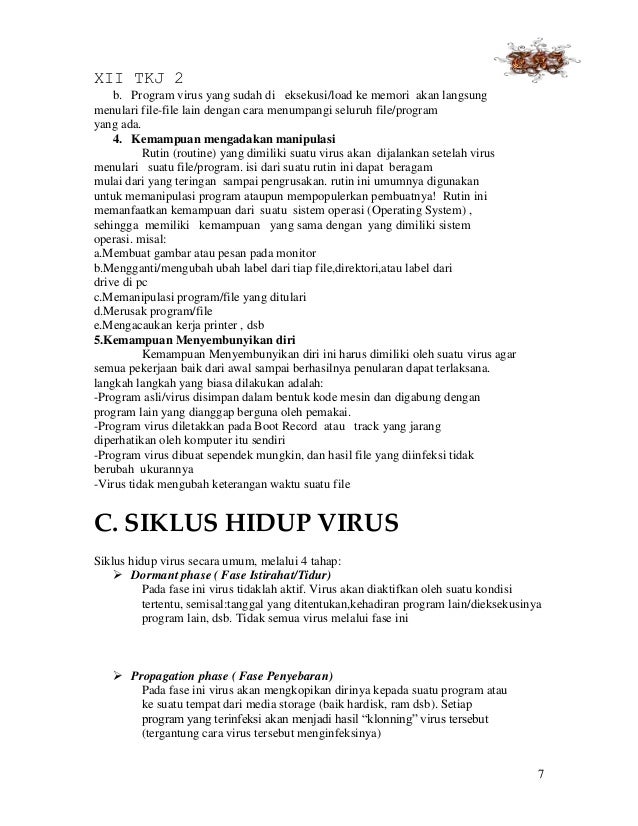 Contoh Jurnal Virus Komputer - Contoh Moo