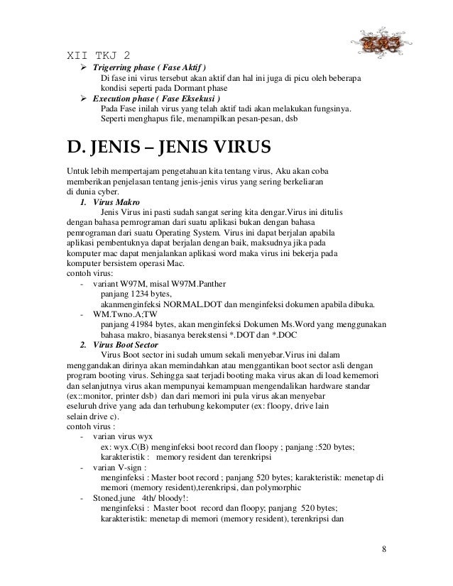 Contoh makalah "Virus Komputer"