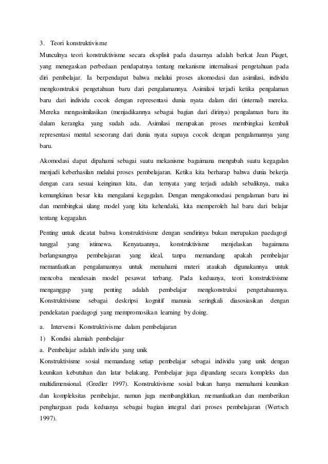 Makalah teori belajar