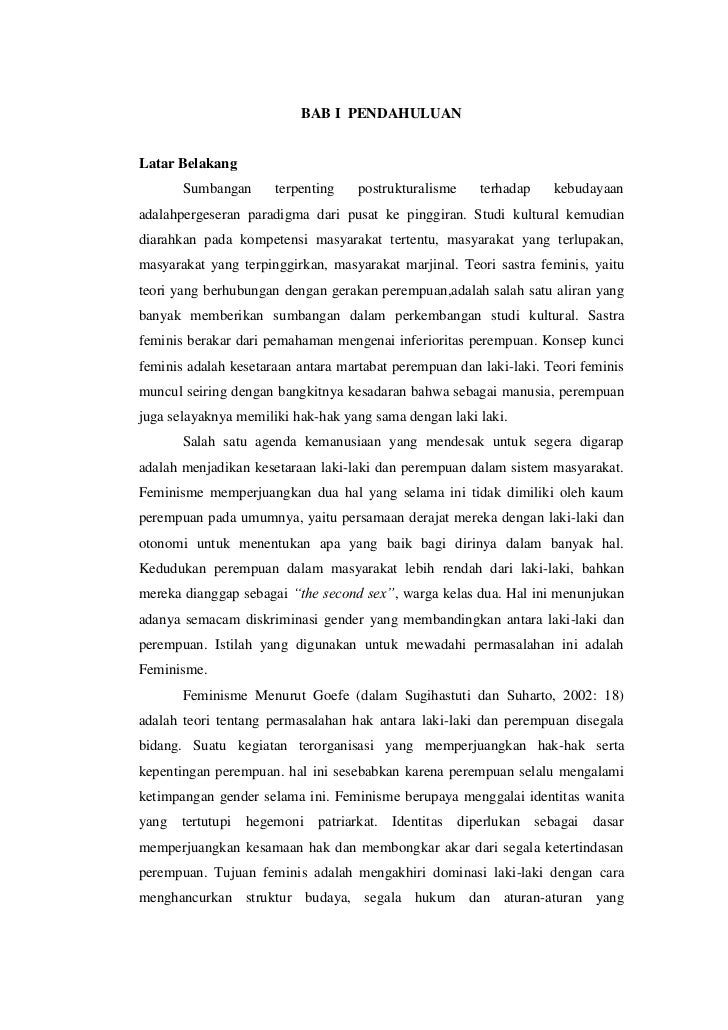 Makalah Teori Feminisme