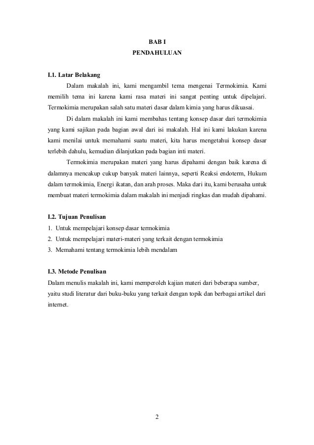 Makalah Termokimia