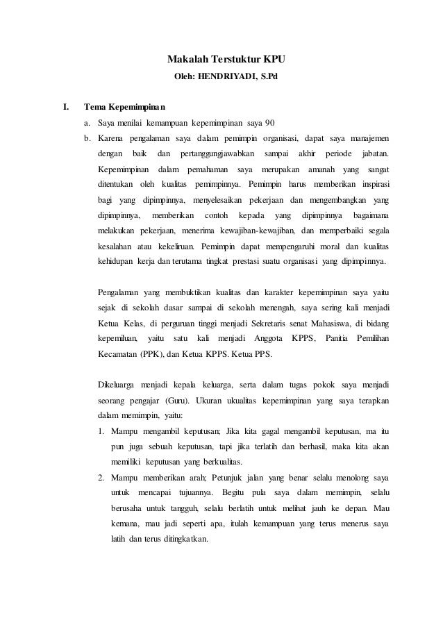 Contoh Makalah Kepemimpinan - Mathieu Comp. Sci. Contoh Makalah Kepemimpinan - Mathieu Comp. Sci.