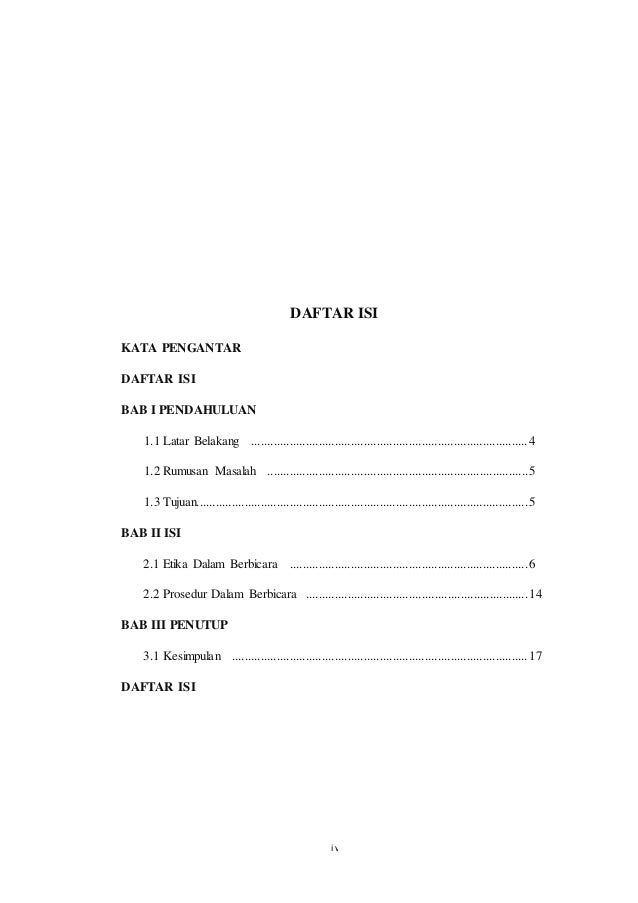 Etika Dan Prosedur Berbicara