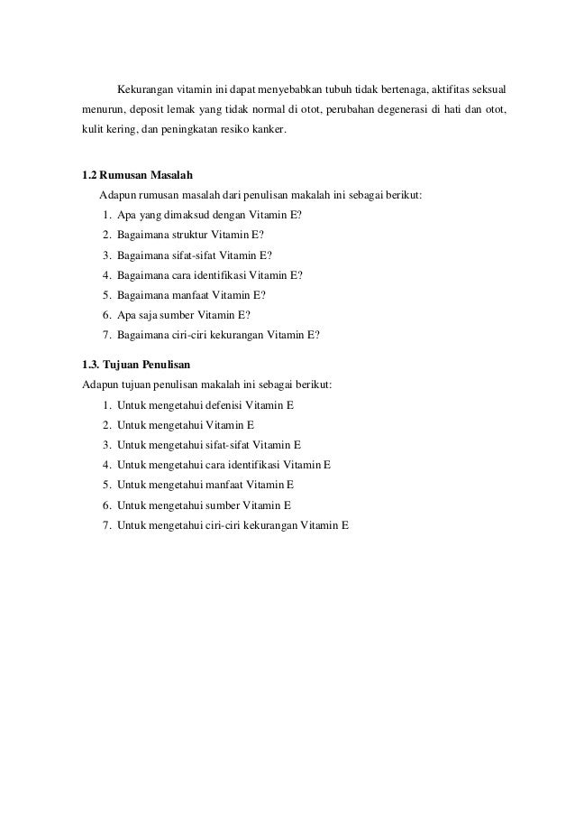 Makalah Tokoferol