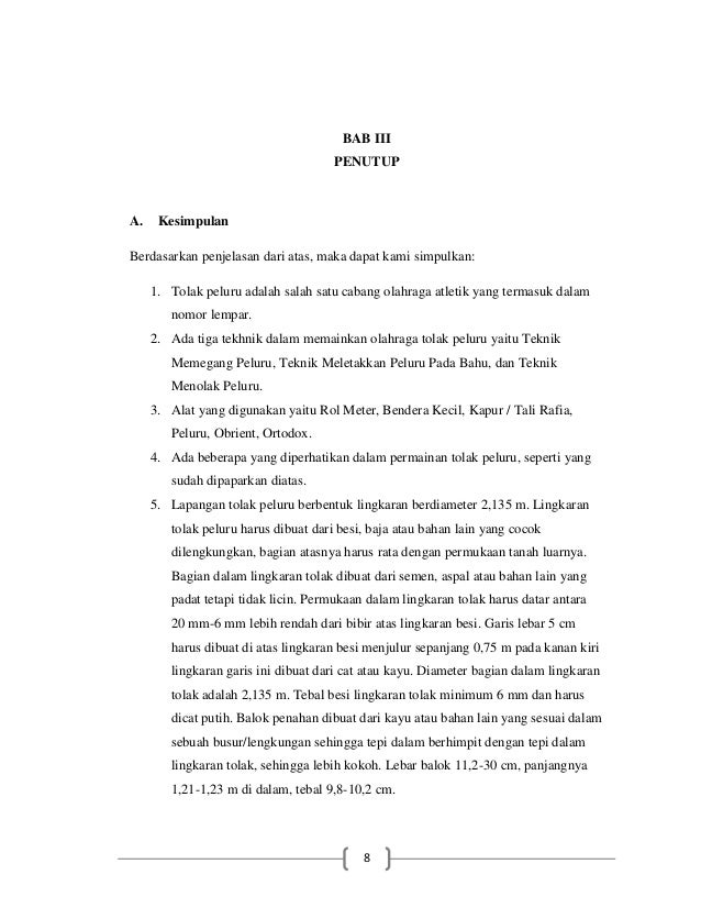 Makalah Tolak Peluru Makalah Tolak Peluru