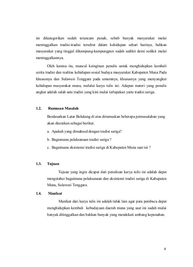 Makalah tradisi sariga kabupaten muna