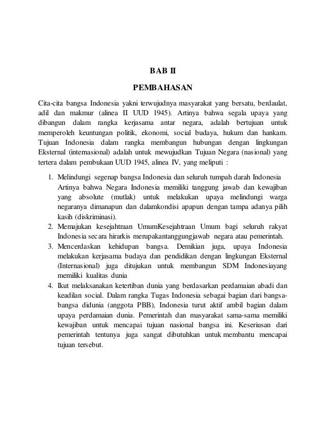 Sebutkan 4 Tujuan Negara Yang Tercantum Dalam Pembukaan Uud 1945 Alinea