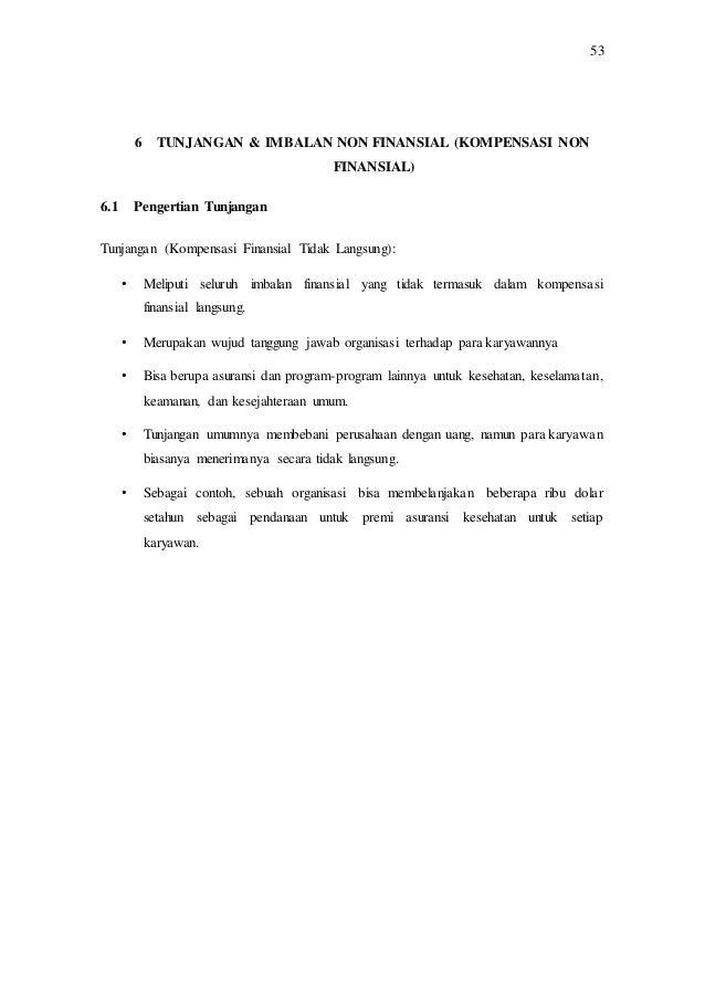 Contoh Makalah Tentang Perawatan Dan Tunjangan Pegawai