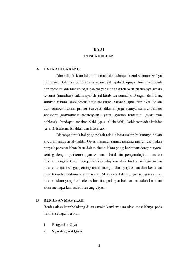 Qiyas Sebagai Sumber Hukum Islam