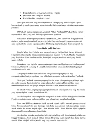 Budaya Membaca di Media Baru | DOCX