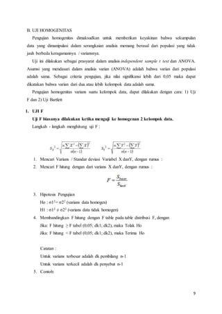 Makalah uji normalitas | DOCX