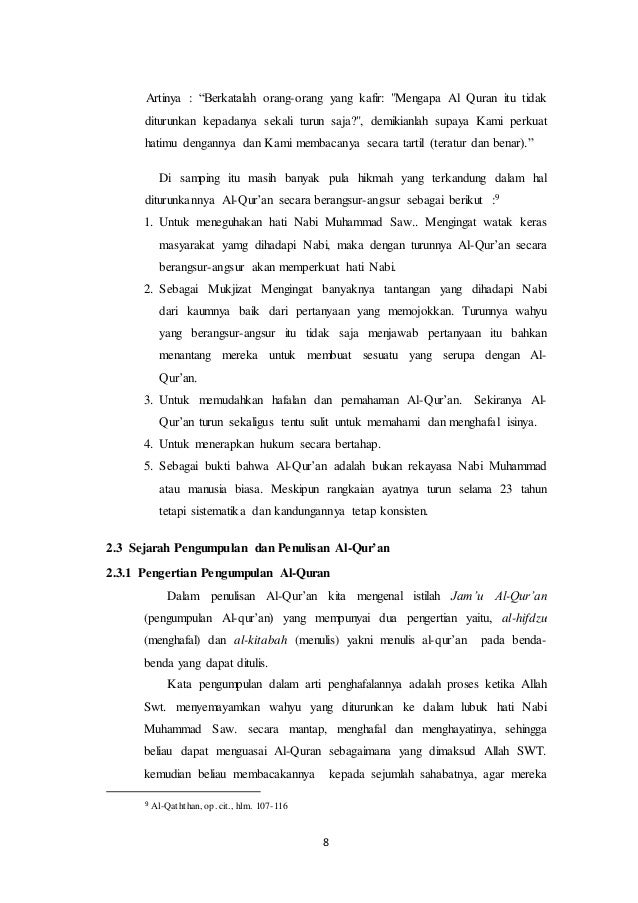 Contoh Makalah Ulumul Quran - JobsDB