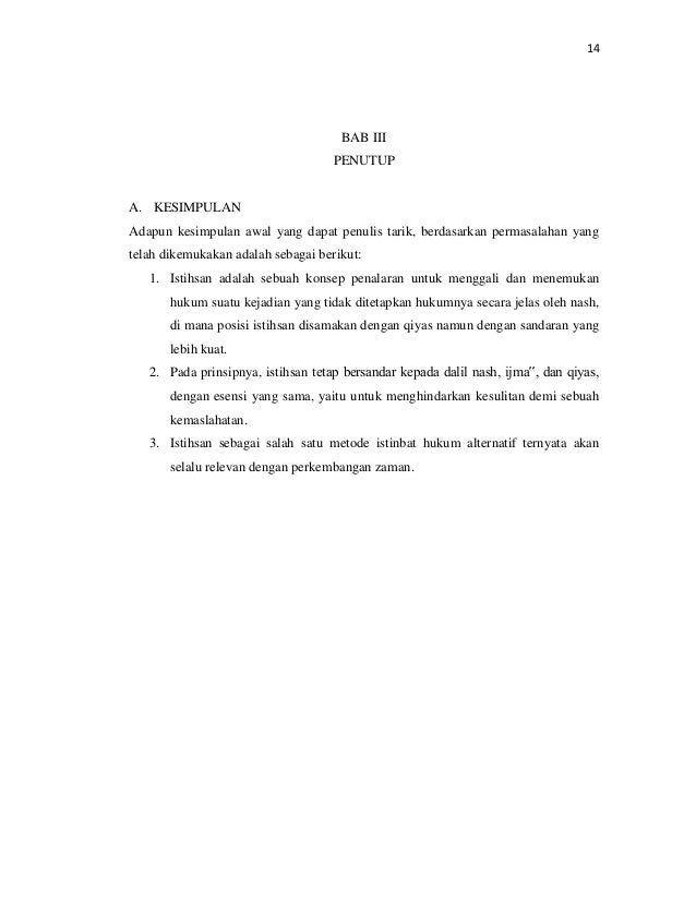 Makalah ushul fiqh istihsan Makalah ushul fiqh istihsan