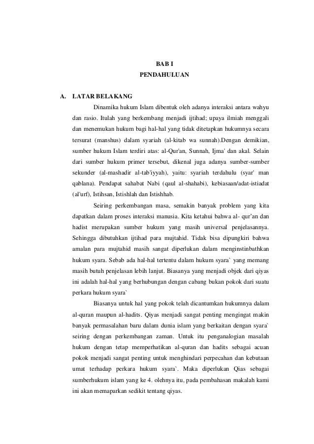 Makalah Ushul Fiqh Qiyas