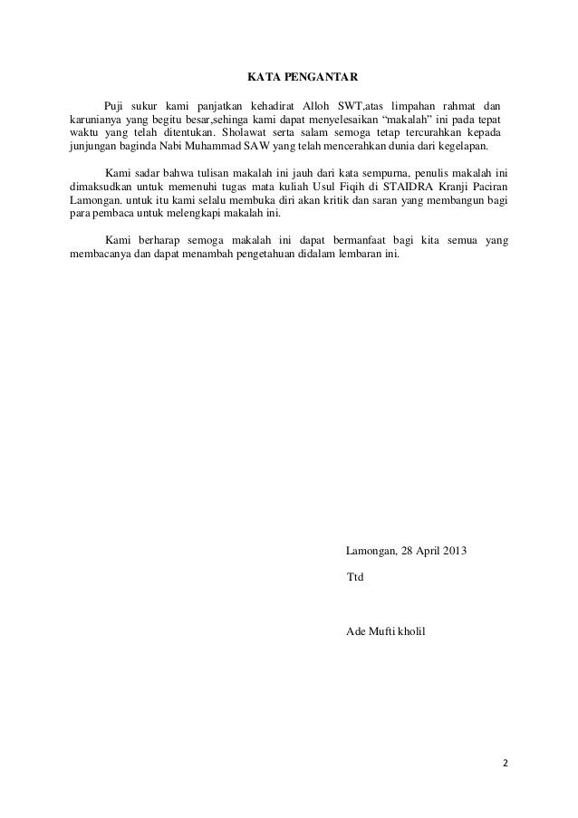 Makalah Usul Fiqih Makalah Usul Fiqih