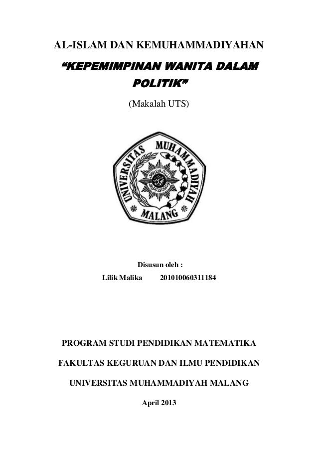 Makalah Wanita Pemimpin Uts