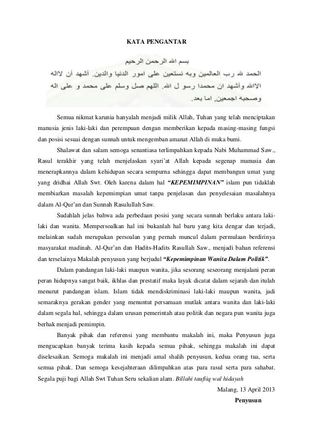 Makalah Wanita Pemimpin Uts