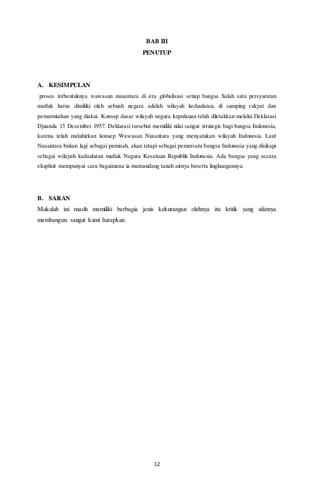 Makalah Wawasan Nusantara Dalam Globalisasi